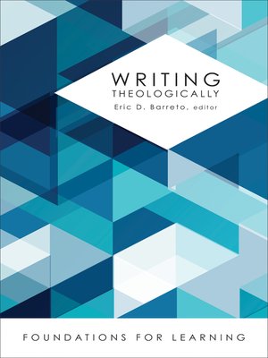 cover image of Writing Theologically